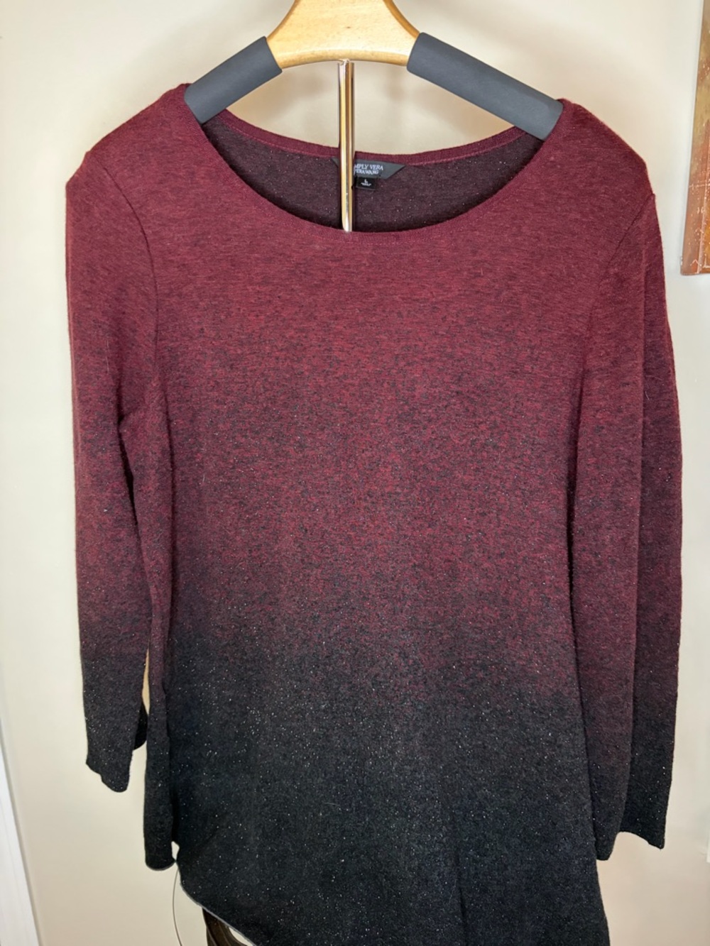 Simply Vera Vera Wang Plum Ombre Knit Tunic